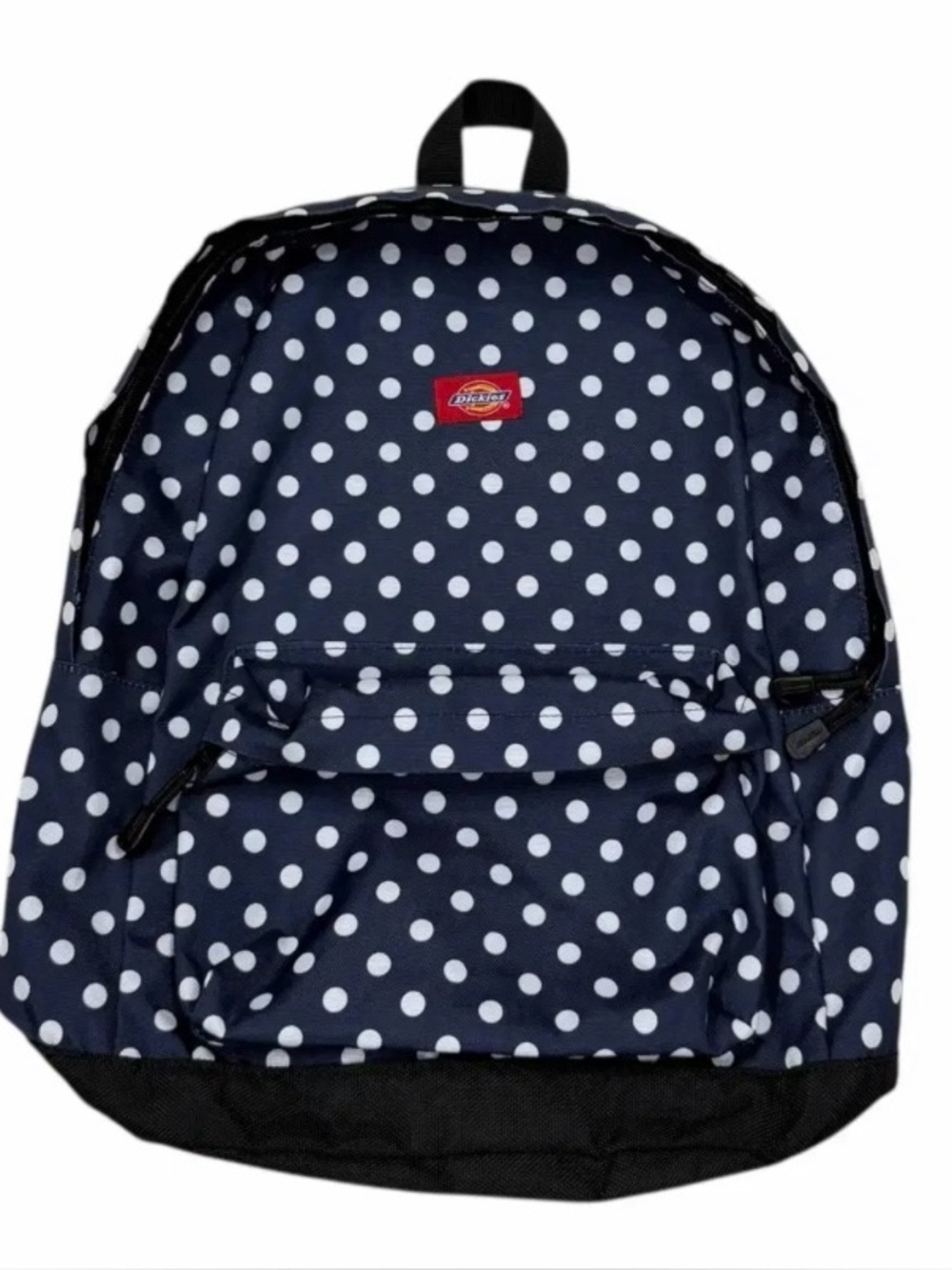 Small Dickies Black and White Polka Dot Backpack